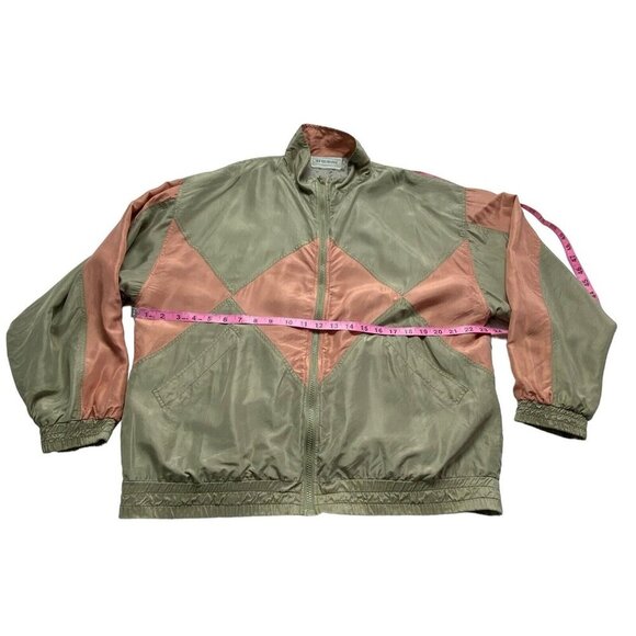 SILK EXCHANGE Women Jacket Size L Multicolor Lightweight Zip Front Long Sleeve - Picture 8 of 15